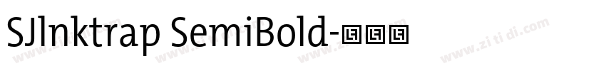 SJlnktrap SemiBold字体转换